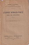 L' esprit démocratique. Chez les Hellènes