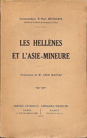 Les Hellenes et l’ Asie – Mineure. Traduction de M. LEON MACCAS Les Hellenes et l’ Asie – Mineure. Traduction de M. LEON MACCAS
