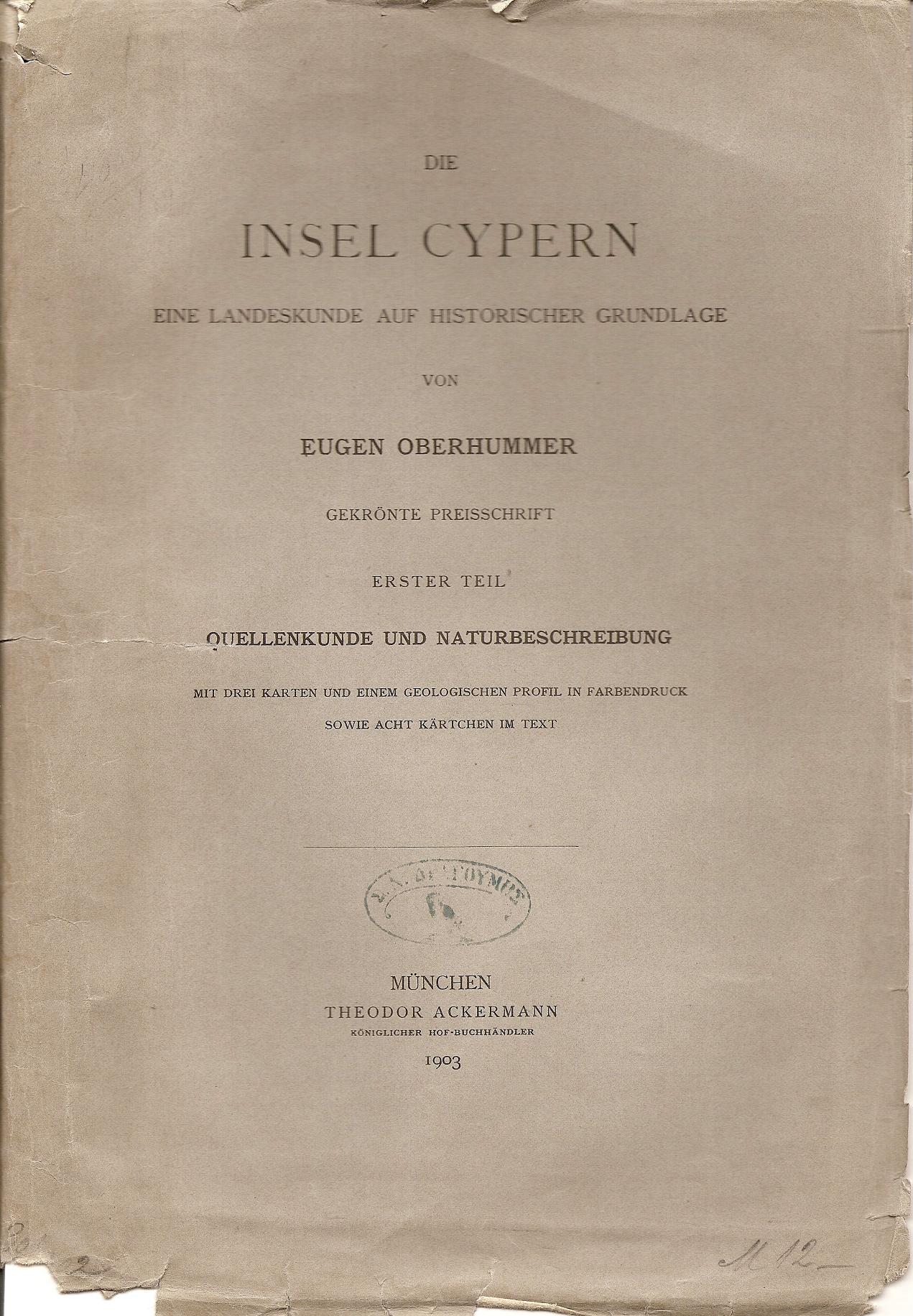 Die Insel Cypren eine Lundeskunde auf Historischer Grundlage