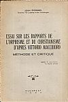 Essai sur les Rapports de l?Orphisme et du Christianisme d? Apres Vittorio Macchioro