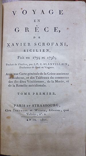 Voyage en Grèce fait en 1794 et 1795; Tome 1-3. Traduit de l