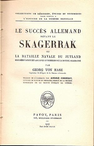 1. LA BATAILLE DU JUTLAND VUE DE « DERFELINGER » 1. LA BATAILLE DU JUTLAND VUE DE « DERFELINGER »