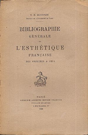Bibliographie générale de l