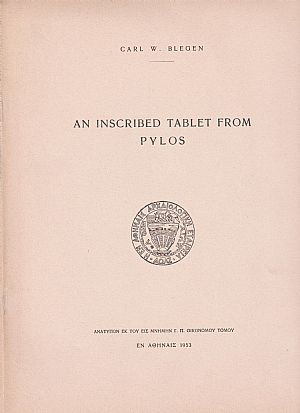 An Inscribed Tablet from Pylos An Inscribed Tablet from Pylos