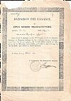 ΚΑΛΛΕΡΓΗΣ ΔΗΜΗΤΡΙΟΣ (1803-1867). Δίπλωμα απονομής του «Αριστείου της 3 Σεπτεμβρίου»