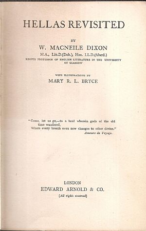 Hellas revisited. With illustrations by Mary R.L. Bryce