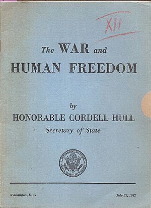 The war and human freedom The war and human freedom