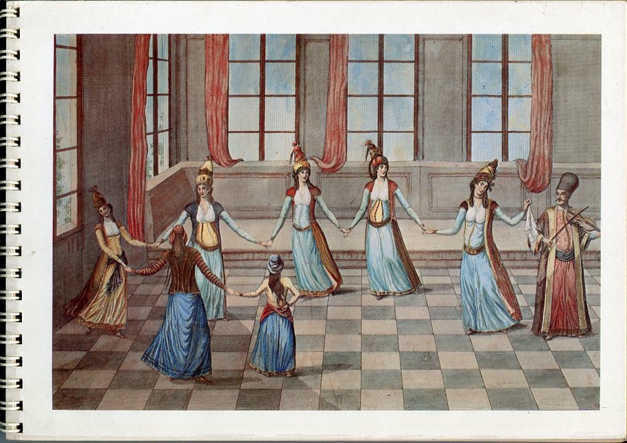 Lykion Ton Hellinidon London, Diary 1989, Greek Dance as depicted in antiquarian engravings