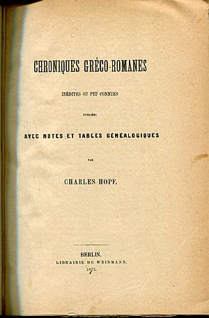 Chroniques gréco-romanes