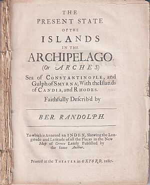 The present state of the islands in the Archipelago (or Arches) The present state of the islands in the Archipelago (or Arches)