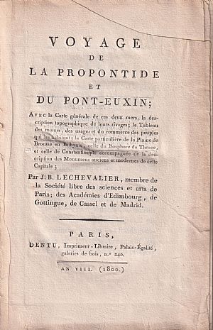 Voyage de la Propontide et du Pont-Euxin, vol I+II