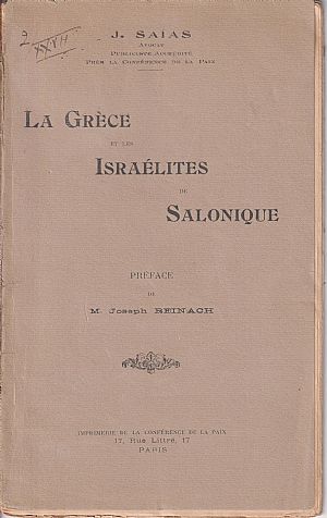 La Grèce et les Israélites de Salonique. Préface de M. Joseph Reinach