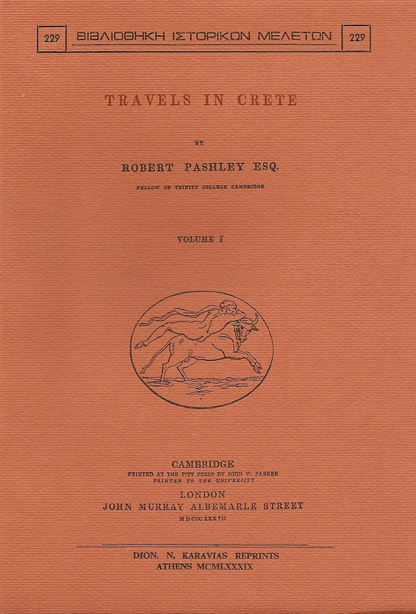 TRAVELS IN CRETE. VOL. I-II